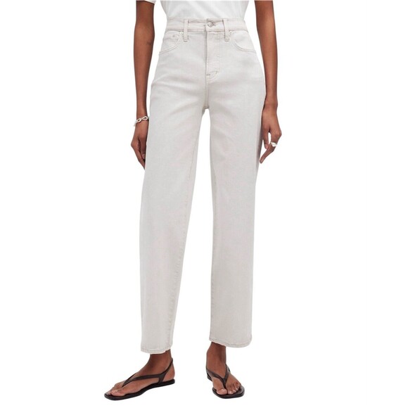 NWT Madewell The Perfect Vintage Wide Leg Crop Jean Stretch Denim Size 32 NEW - Picture 15 of 16